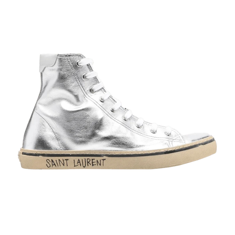 Krossovki-Saint-Laurent-Malibu-Mid-Metallic-Silver