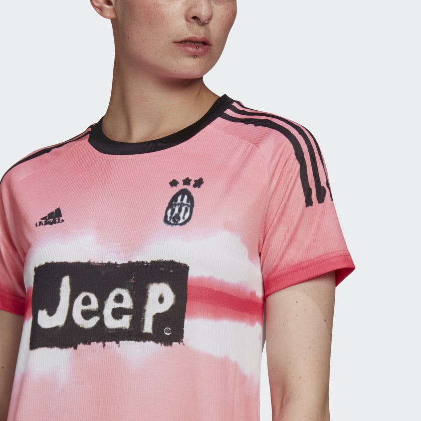 Футболка adidas Juventus Human Race Womens Jersey Glow Pink/Black