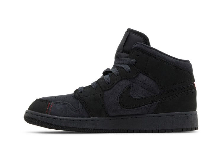 Кроссовки Air Jordan 1 Mid SE Craft GS 'Dark Smoke Red'