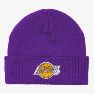 Mitchell-Ness-Purple-Los-Angeles-Lakers-Fandom-Cuffed-Knit-Hat-300x300