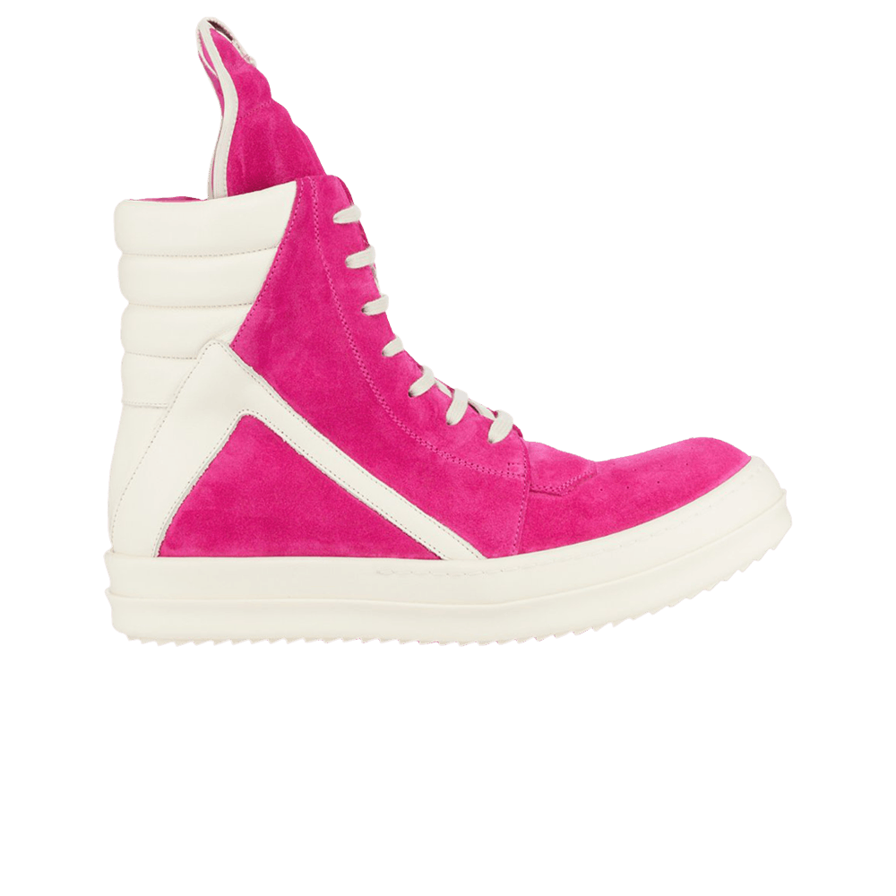 Кроссовки Rick Owens EDFU Geobasket 'Hot Pink Suede'