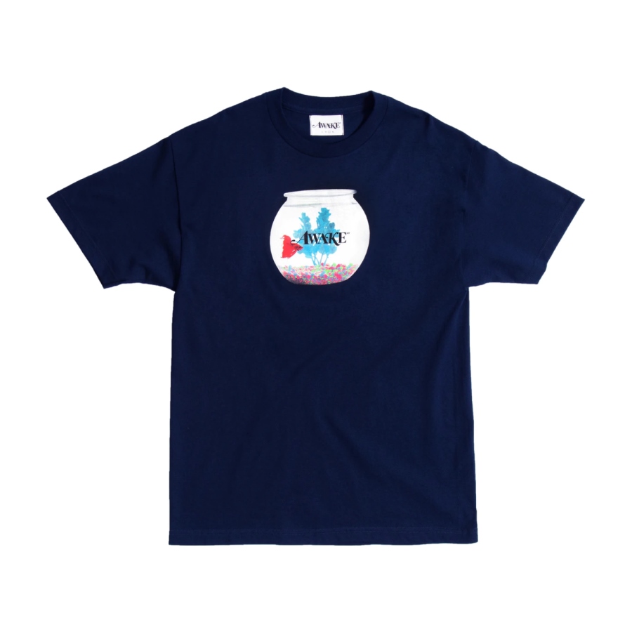 Футболка Awake Fish Bowl Tee Navy