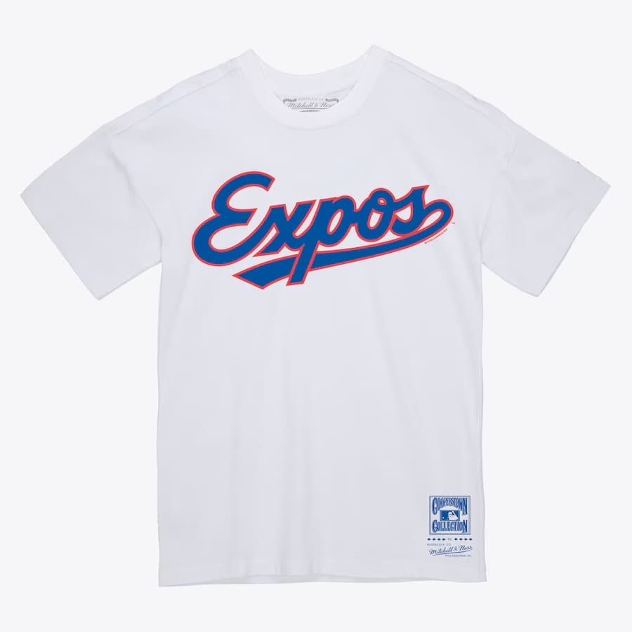 Футболка Mitchell & Ness White Montreal Expos Wordmark T-Shirt