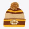 Mitchell-Ness-Brown-Boston-Bruins-1930-Cuffed-Knit-Hat-with-Pom-100x100