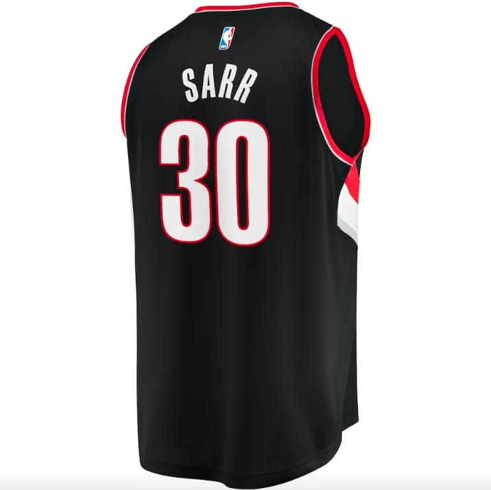 2022-23-Portland-Trail-Blazers-30-Olivier-Sarr-Fast-Break-Icon-Black-Jersey-3