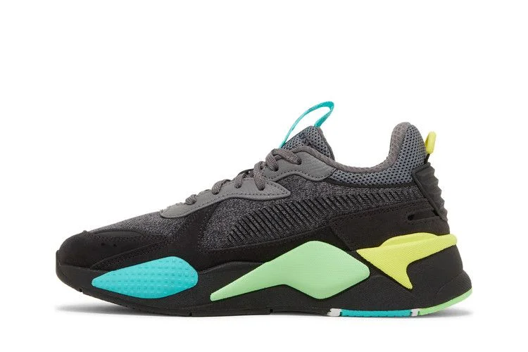 Кроссовки Puma RS-X Highlighter Jr 'Castlerock Fluorescent Yellow'