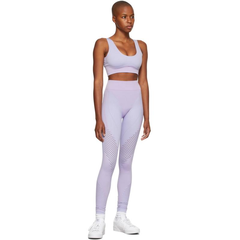 Тайтсы adidas Ivy Park Knit Tights Dust Purple/Purple Glow