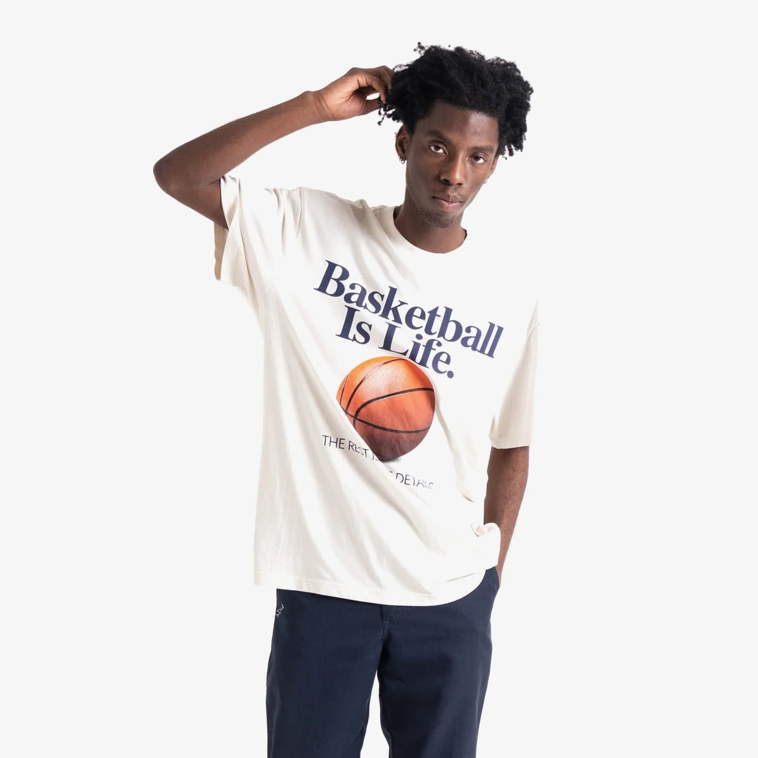Футболка Mitchell & Ness Basketball Is Life White T-Shirt
