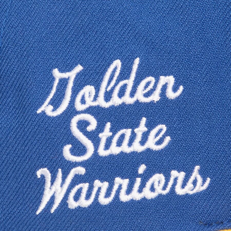 Бейсболка Mitchell & Ness Royal Golden State Warriors Hardwood Classics Uprise Snapback Hat