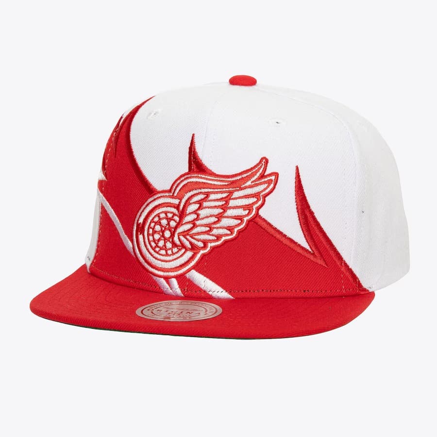 Mitchell-Ness-White-Detroit-Red-Wings-Waverunner-Vintage-Snapback-Hat
