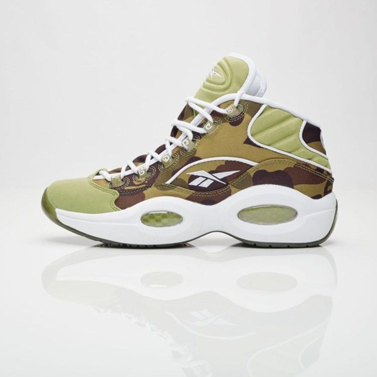 Кроссовки Reebok A Bathing Ape x Mita Sneakers x Question Mid '1st Camo'