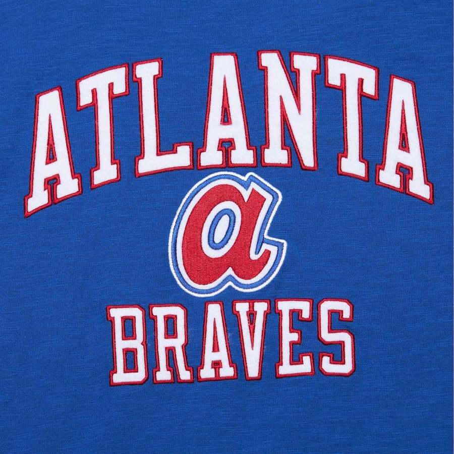 Футболка Mitchell & Ness Royal Atlanta Braves Cooperstown Collection Legendary Slub T-Shirt