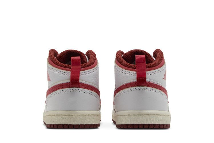 Кроссовки Air Jordan 1 Mid SE TD 'White Dune Red'