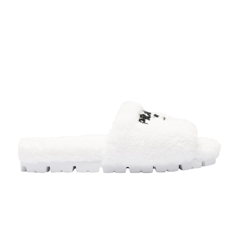 Кроссовки Prada Wmns Terry Cloth Slide 'Embroidered Logo - White'