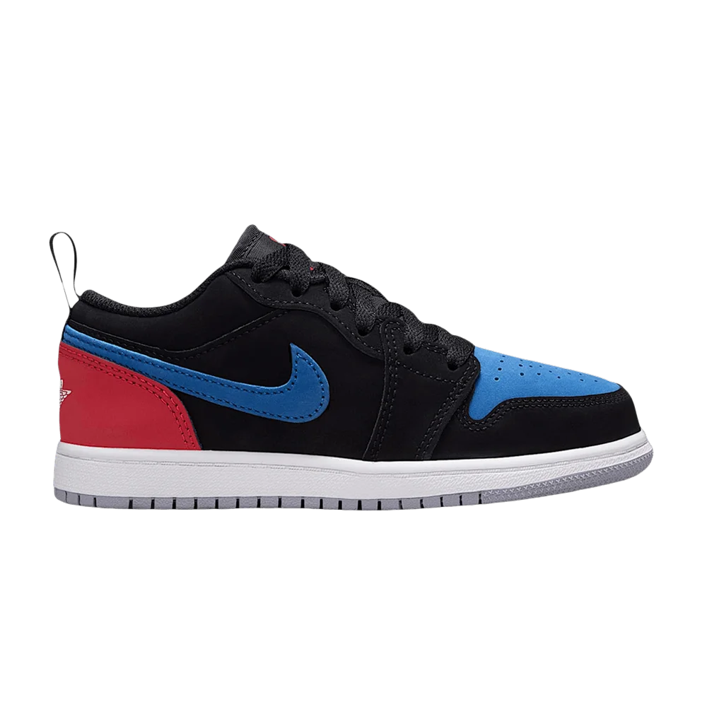 Krossovki-Air-Jordan-1-Low-PS-Black-True-Blue