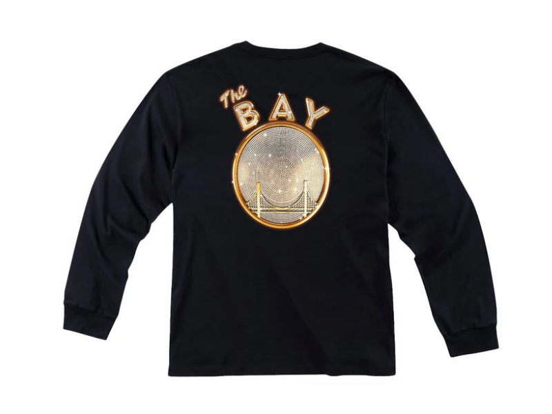 Футболка Mitchell & Ness x E-40 x Golden State Warriors Long Sleeve T-Shirt Black