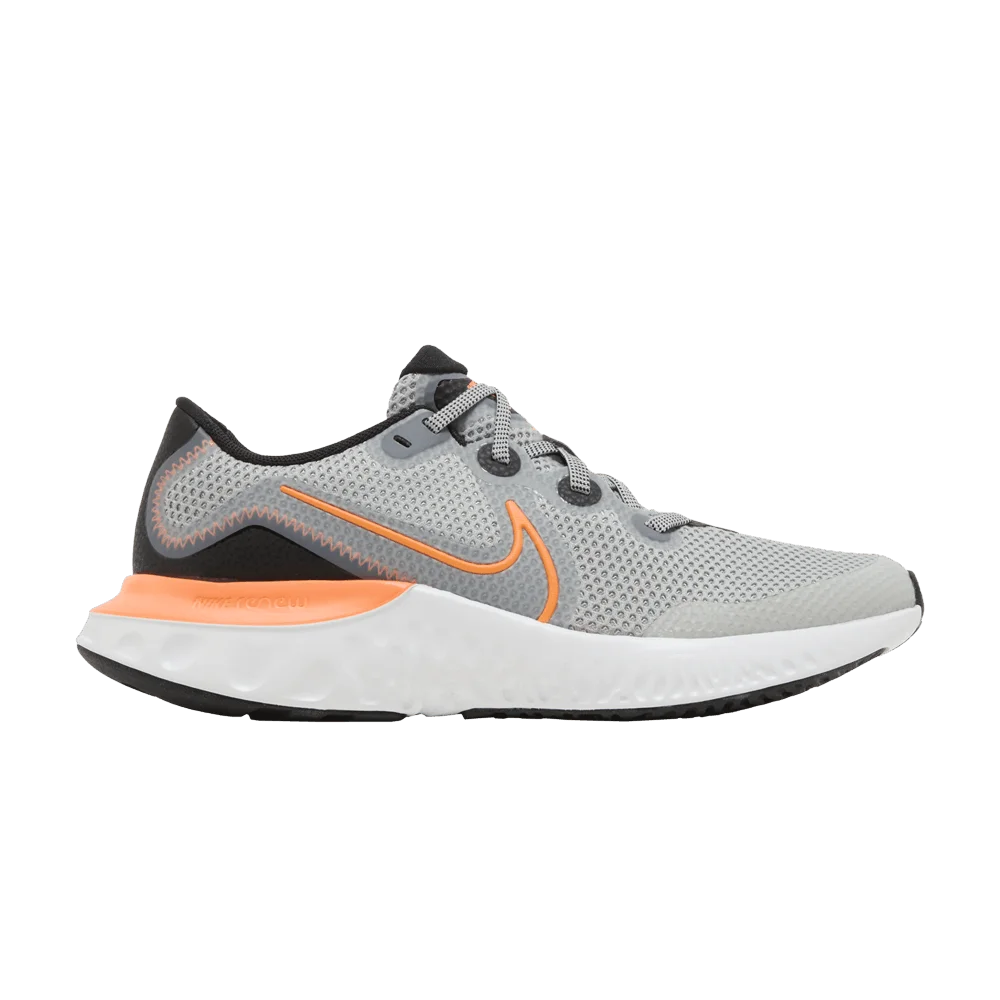 Кроссовки Nike Renew Run GS 'Light Smoke Grey Total Orange'
