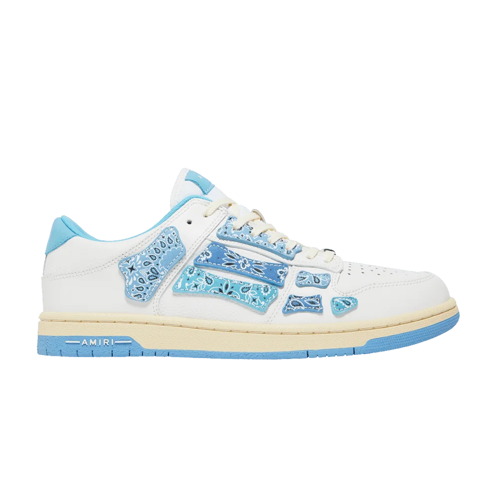 Кроссовки Amiri Skel Top Low 'Bandana - White Blue'