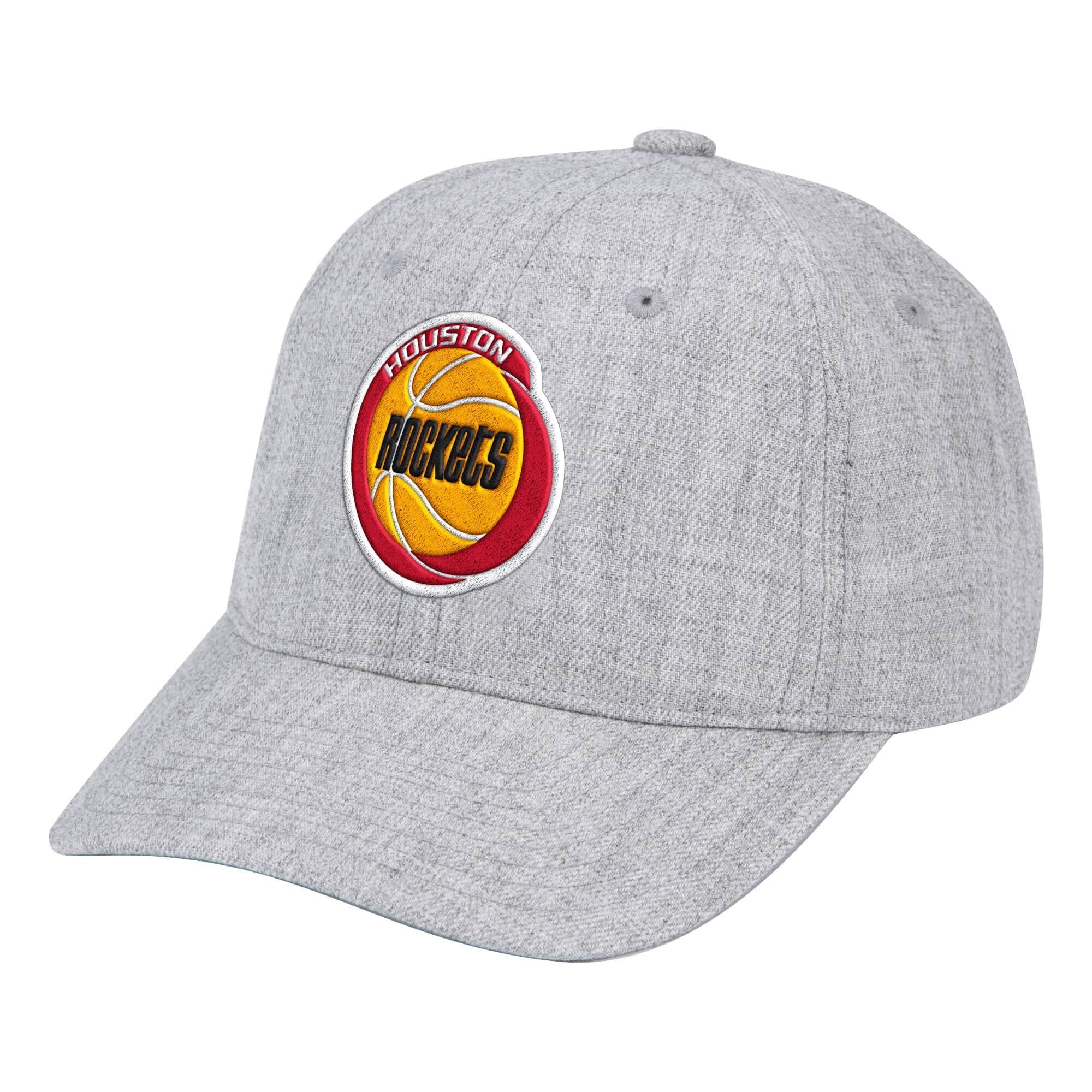 Бейсболка Mitchell & Ness Team Heather Dad Hat Strapback HWC Houston Rockets Hat