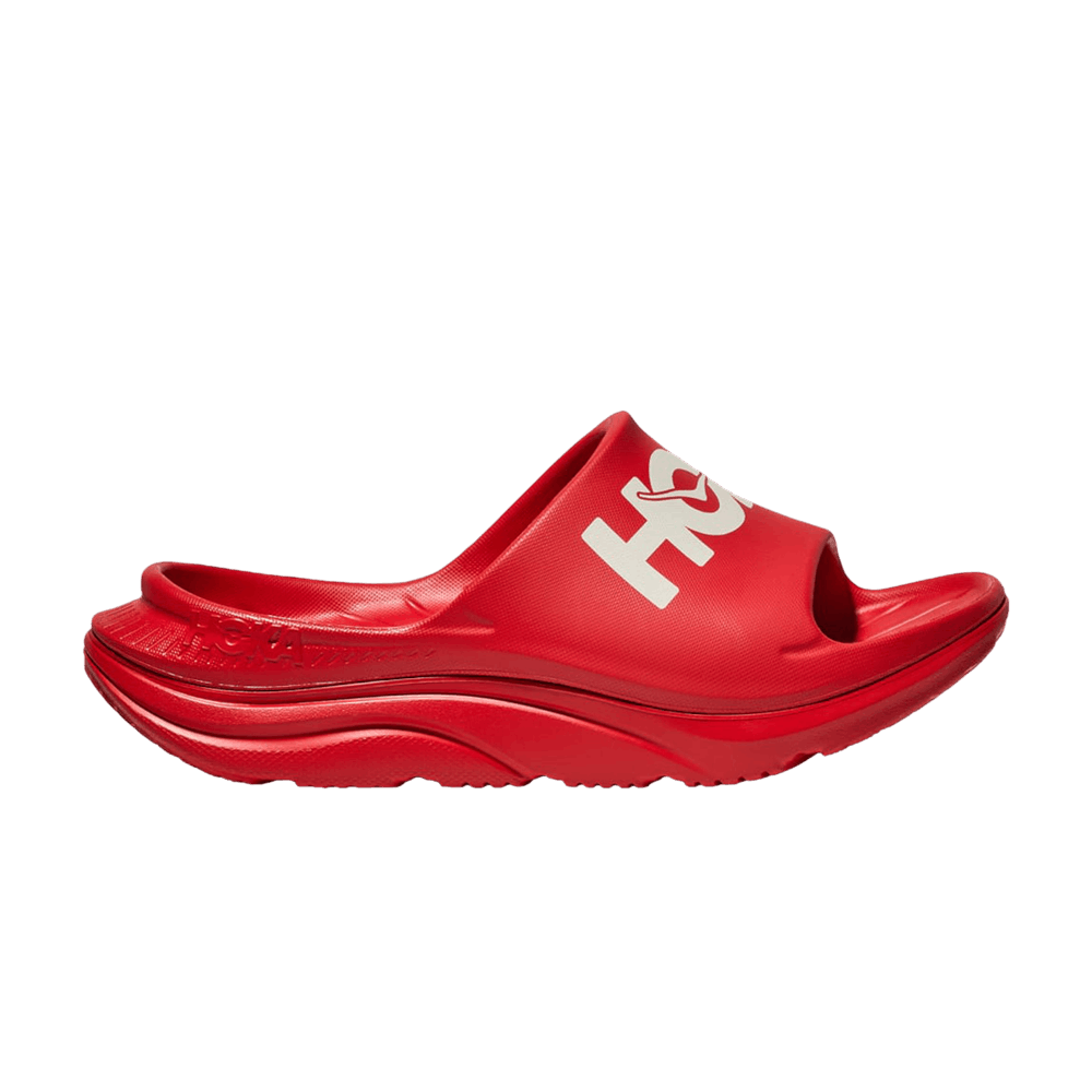 Кроссовки HOKA Ora Athletic Slide 'Vermillion White'