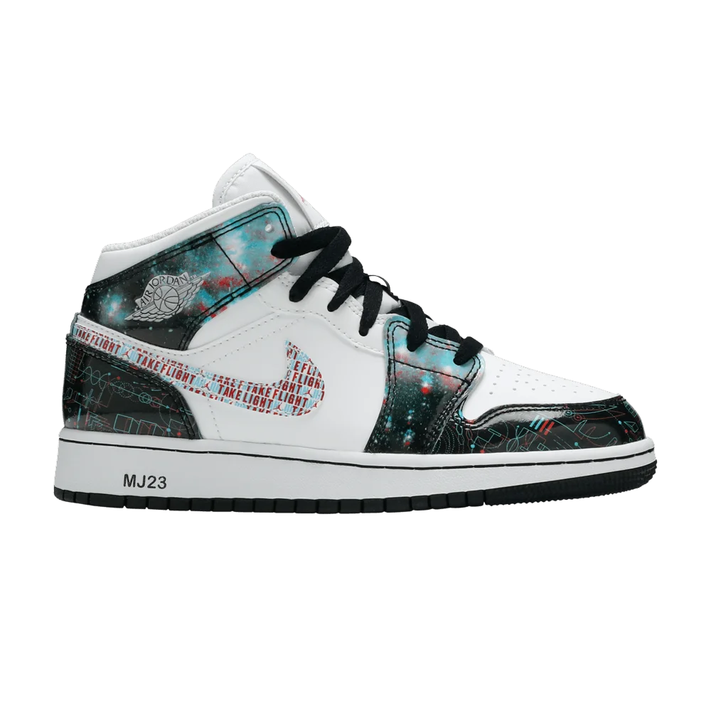 Krossovki-Air-Jordan-1-Mid-SE-GS-Take-Flight