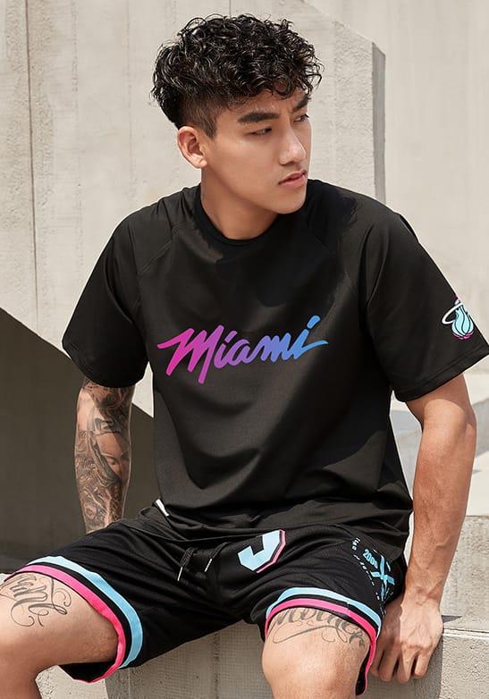 Футболка Ehot Miami Neon Gradient Black T-Shirt