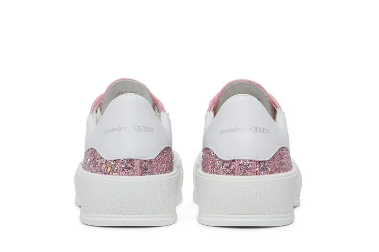 Кроссовки Alexander McQueen Wmns Deck Plimsoll Low 'Rose Gold Reflective Glitter'