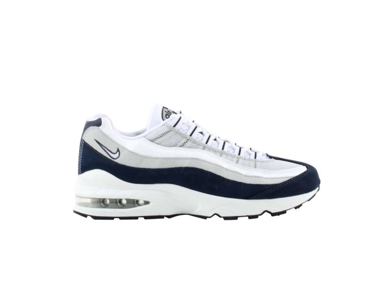 Кроссовки Nike Air Max 95 GS White Midnight Navy Light Silver