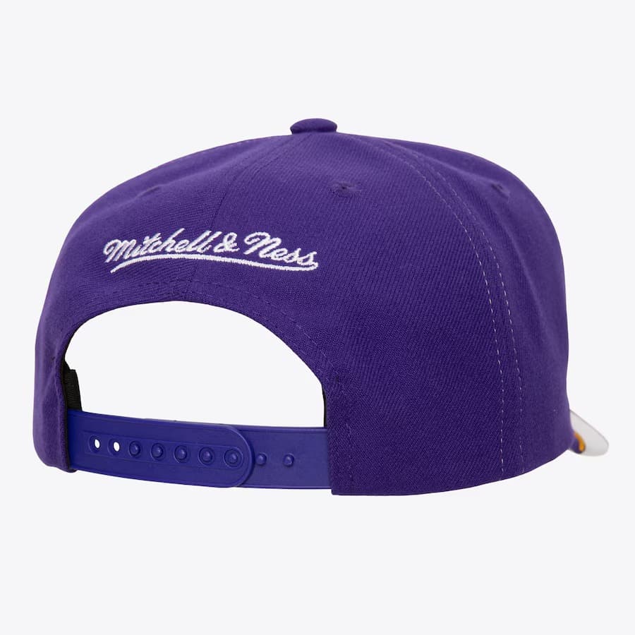 Бейсболка Mitchell & Ness Purple Los Angeles Lakers Turn and Burn Pro Snapback Hat