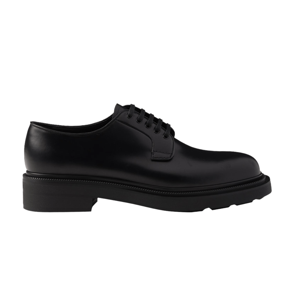 Кроссовки Prada Brushed Leather Derby 'Black'