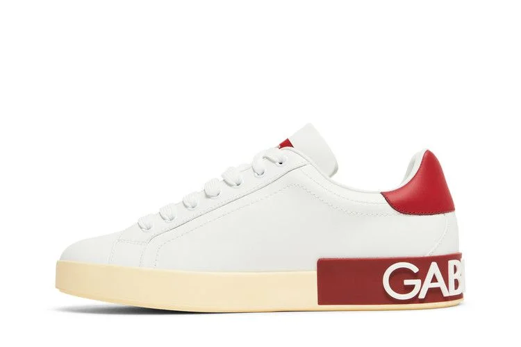 Krossovki-Dolce-Gabbana-Portofino-Low-DG-Logo-Print-White-Red-2