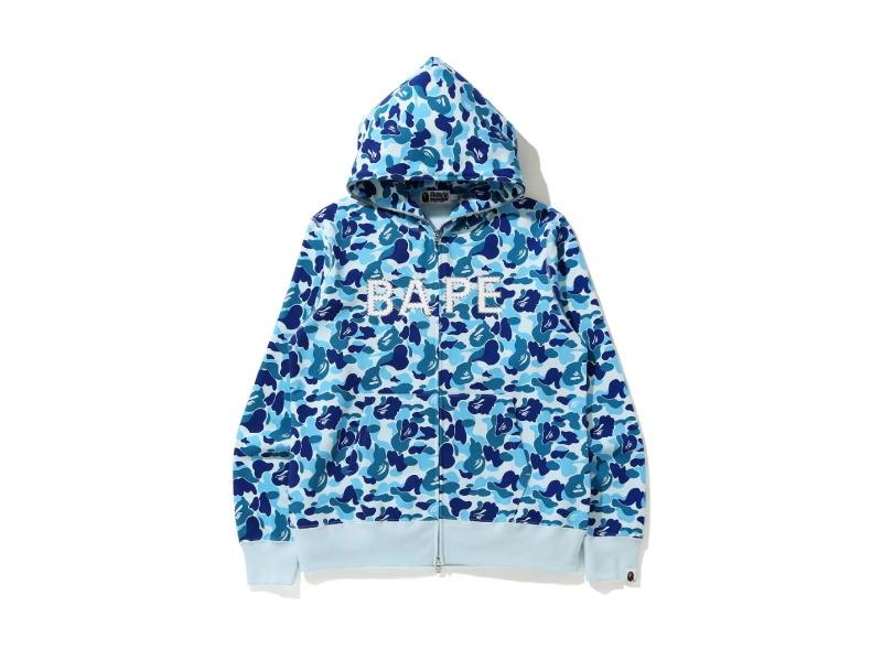 Худи BAPE ABC Camo BAPE Swarovski Full Zip Hoodie Blue
