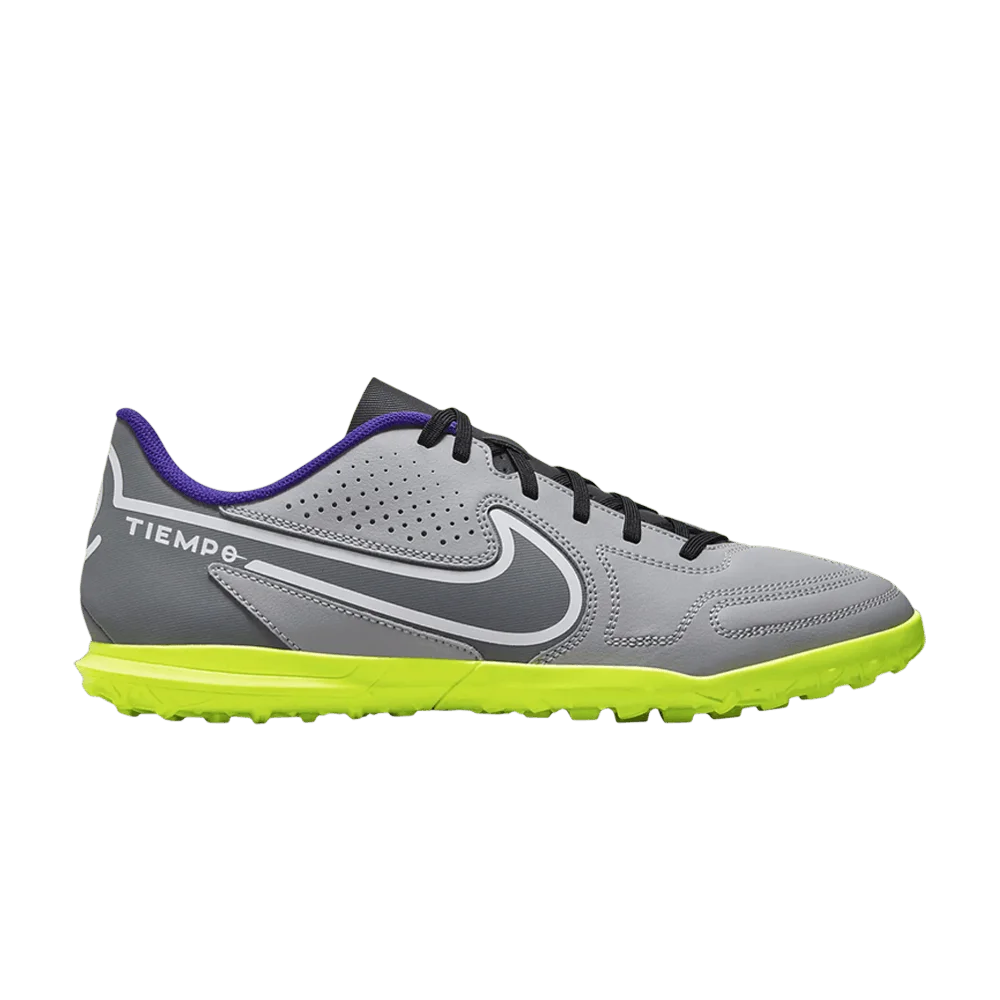 Krossovki-Nike-Tiempo-Legend-9-Club-TF-Light-Smoke-Grey-Volt