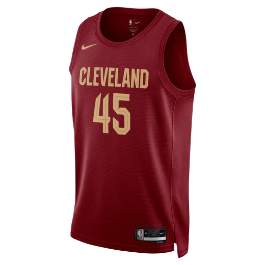 Баскетбольная джерси 2023-24 Cleveland Cavaliers Donovan Mitchell #45 Icon Edition Red Jersey