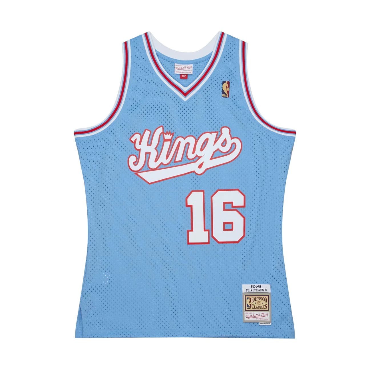 2004-05-Sacramento-Kings-Peja-Stojakovic-16-Swingman-Hardwood-Classics-Blue-Jersey-5