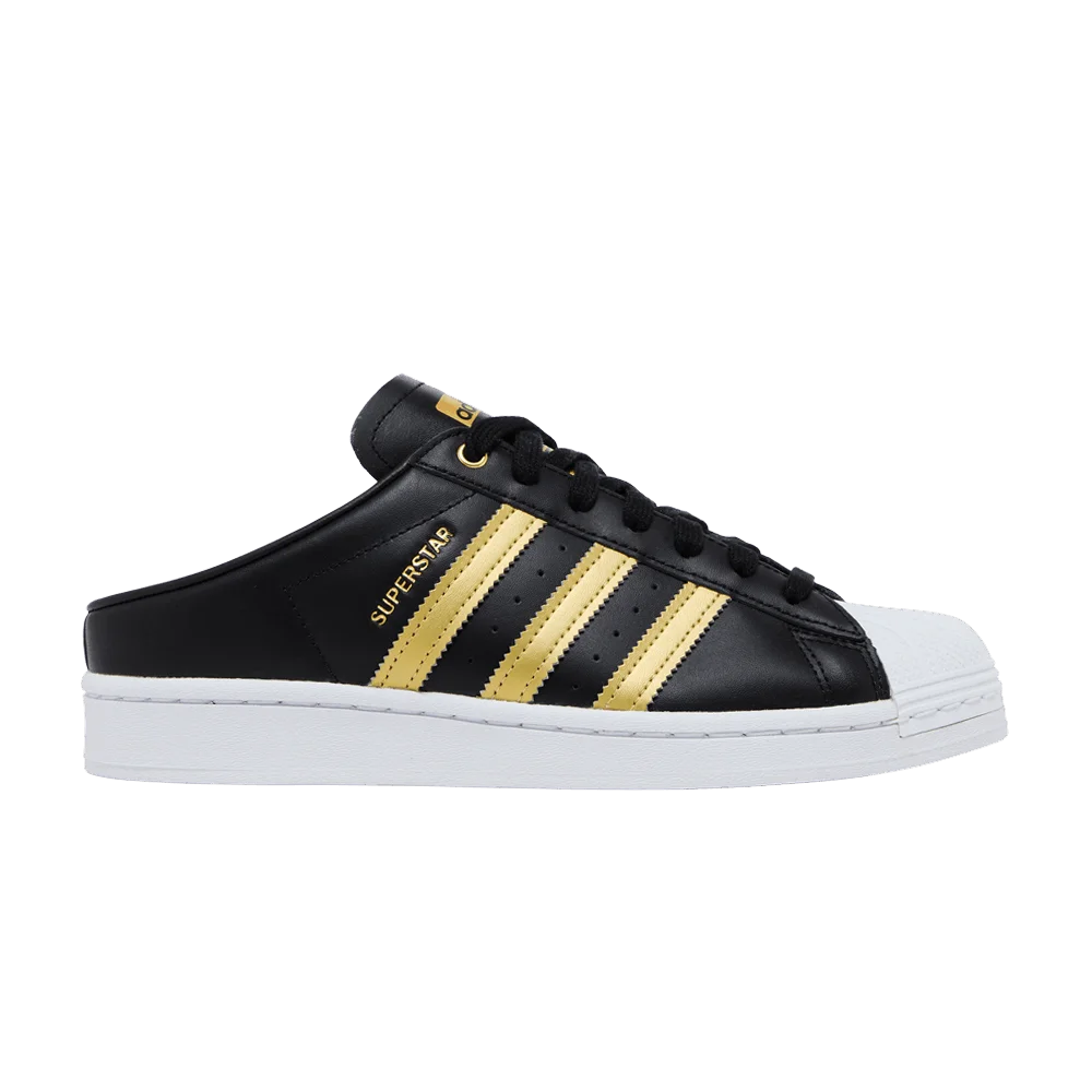 Adidas Wmns Superstar Mule 'Black Gold Metallic'