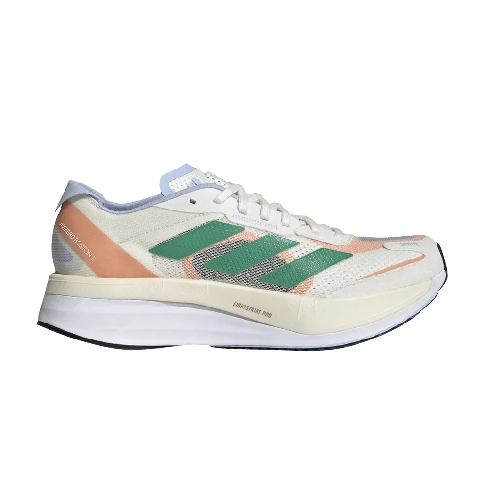 Кроссовки Adidas Wmns Adizero Boston 11 'White Tint Court Green'