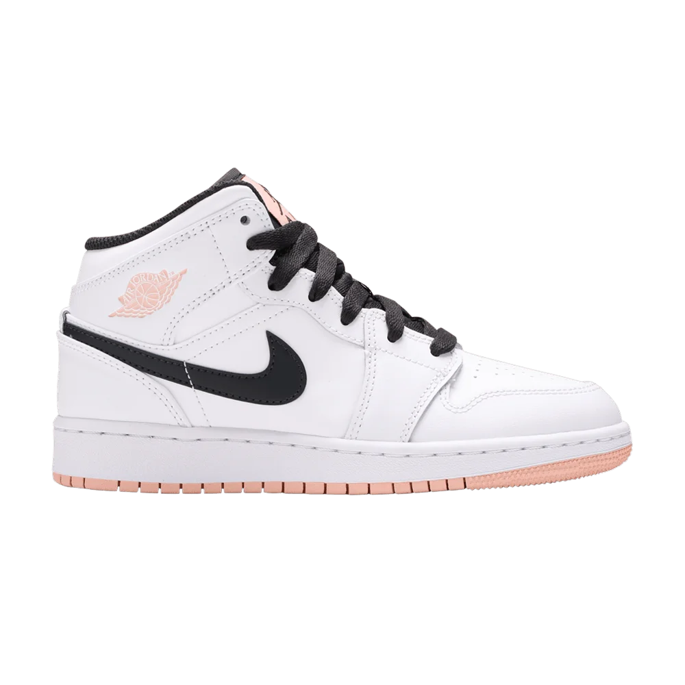 Krossovki-Air-Jordan-1-Mid-GS-White-Arctic-Orange
