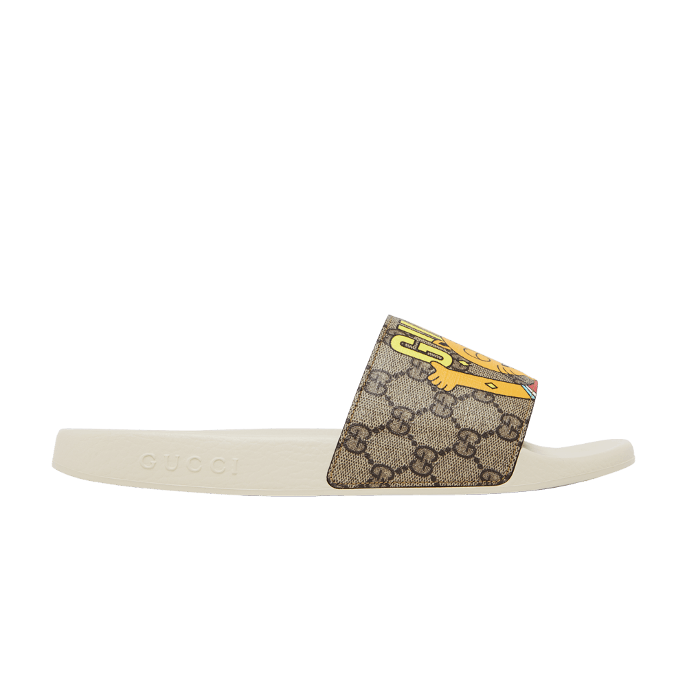 Кроссовки Pablo Delcielo x Gucci GG Supreme Slide 'Cat'