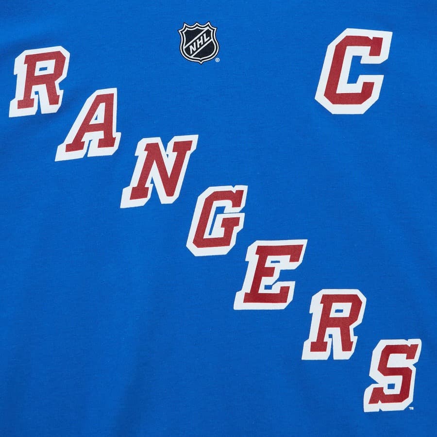 Футболка Mitchell & Ness Mark Messier Blue New York Rangers Name & Number T-Shirt