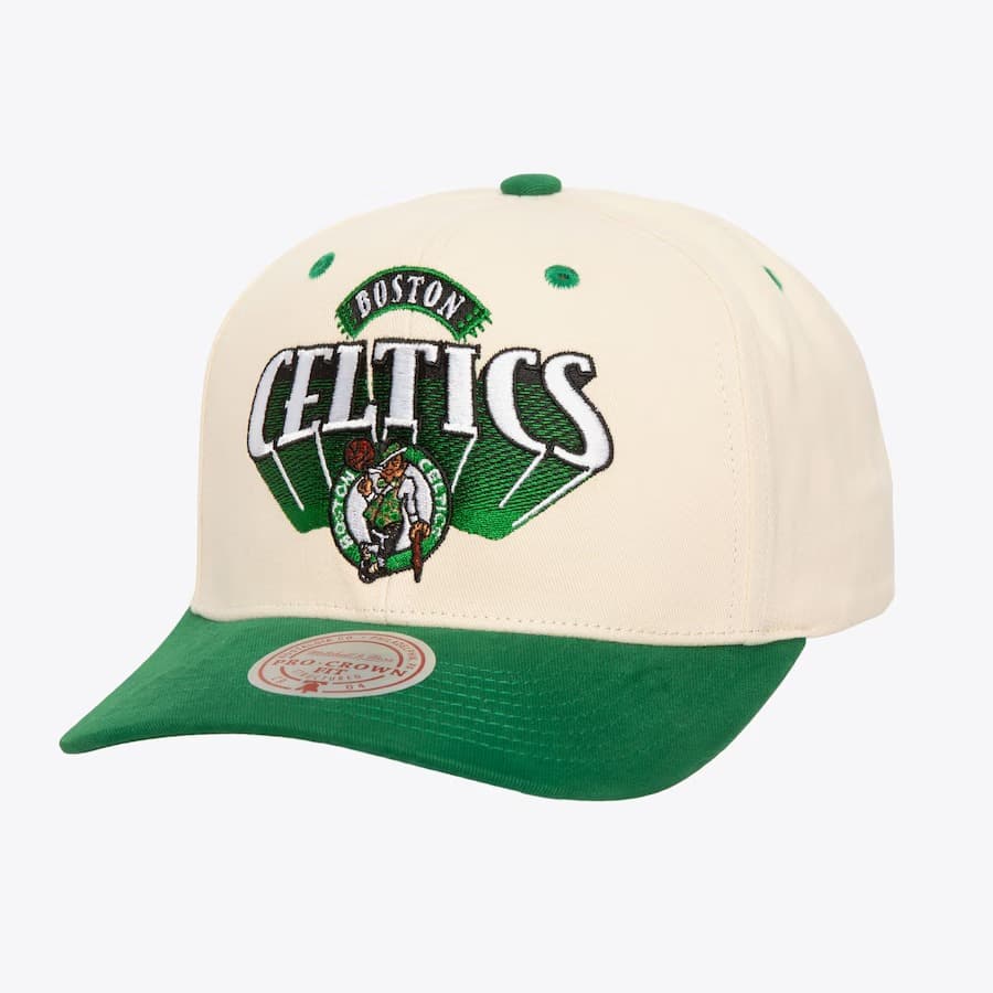 Mitchell-Ness-Cream-Boston-Celtics-Horizon-Pro-Crown-Snapback-Hat