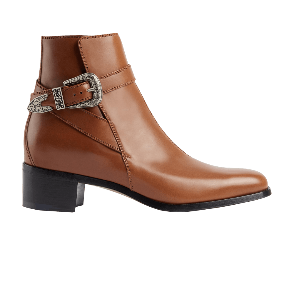 Кроссовки Gucci Buckled Ankle Boot 'Brown'