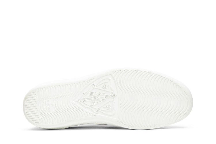 Кроссовки Gucci Stripe Leather Sneaker 'White Red Black'