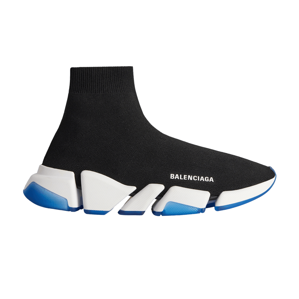 Кроссовки Balenciaga Speed 2.0 Sneaker 'Black White Blue'