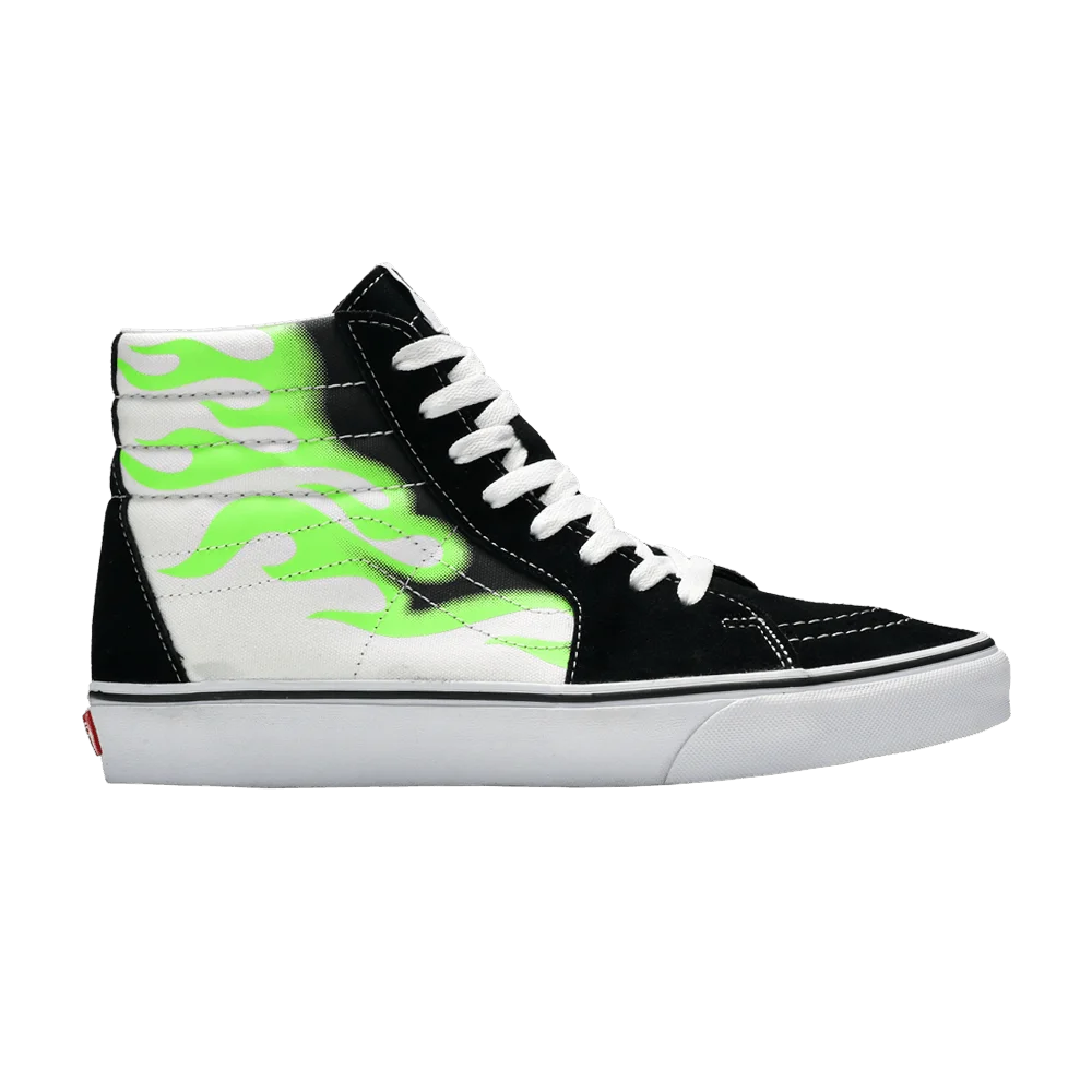 Кроссовки Vans Sk8-Hi 'Flame Black White'