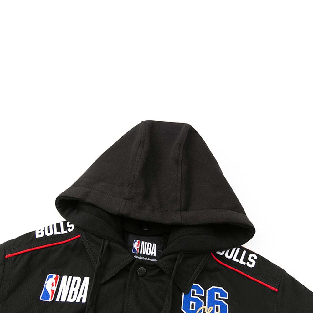 Куртка с капюшоном 2020 Chicago Bulls Black Jacket Mens