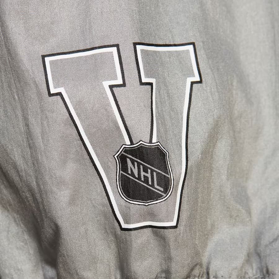 Ветровка с капюшоном Mitchell & Ness Black Los Angeles Kings Vintage Logo Big Shot Premium Windbreaker Full-Zip Jacket