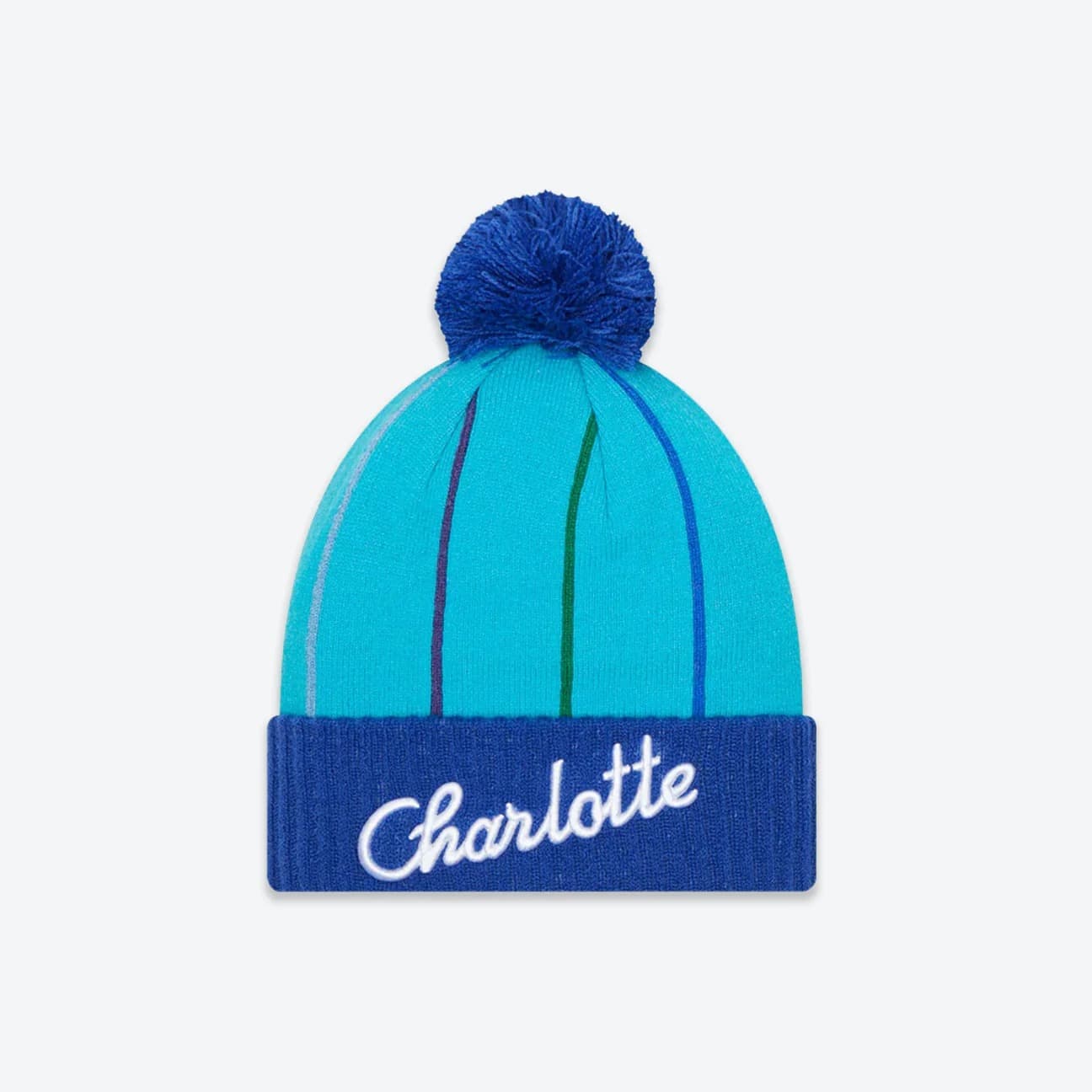 New-Era-Charlotte-Hornets-City-Edition-Mixtape-Pom-Knit-NBA-Beanie-1