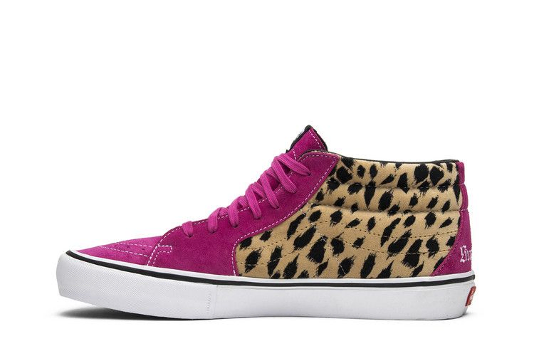 Кроссовки Supreme x Vans Sk8-Mid Pro 'Cheetah Velvet'