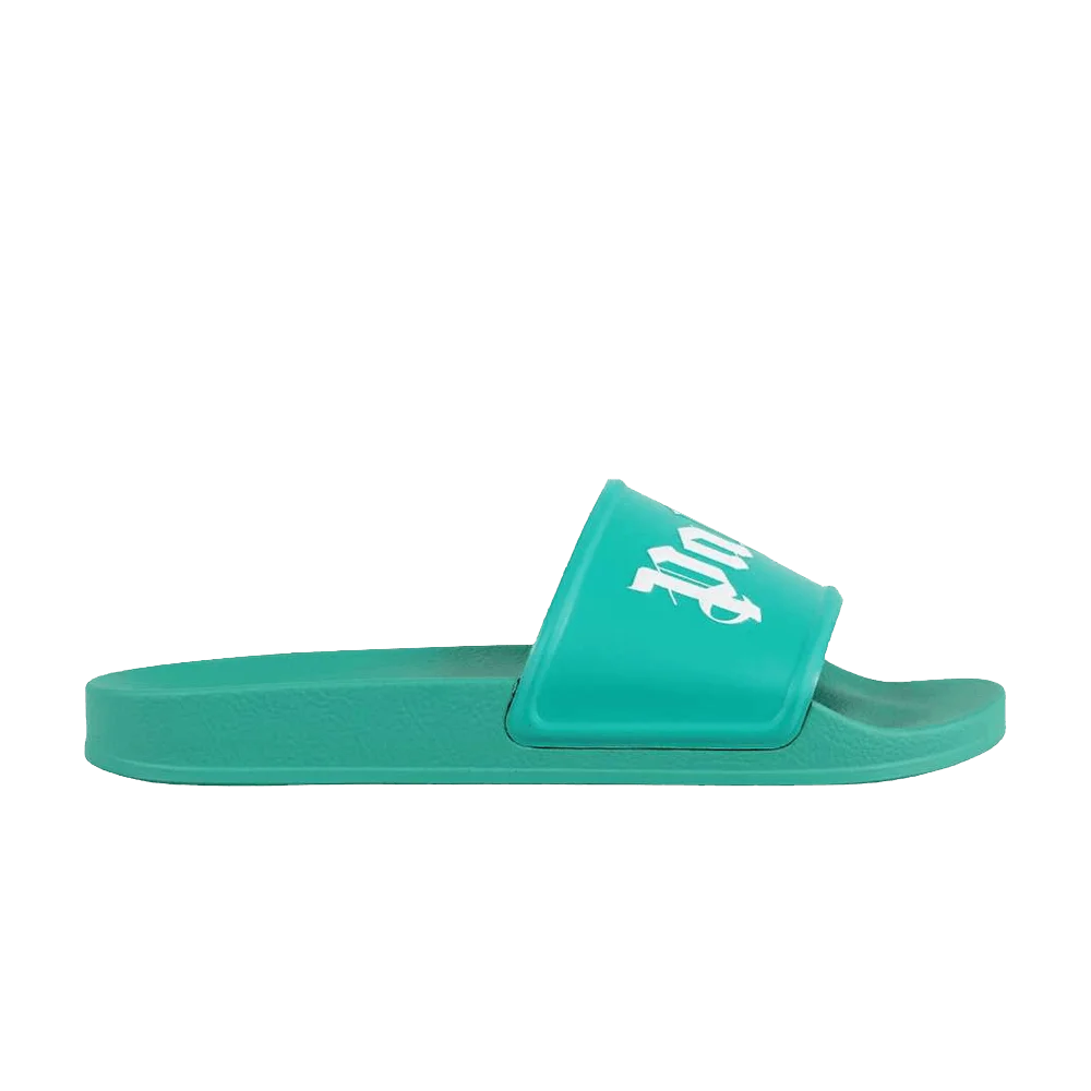 Krossovki-Palm-Angels-Pool-Slider-Green